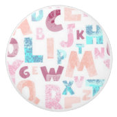 The Alphabet Ceramic Door Knob Keramische Knop (Voorkant)