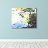 The Alster in High Summer Hamburg 2013 Canvas Afdruk (Insitu (Houten vloer))