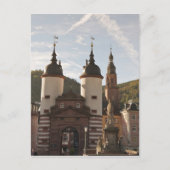 The Alte Brucke in Old Town, Heidelberg, Duitsland Briefkaart (Voorkant)