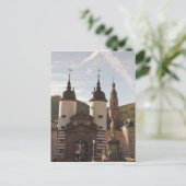 The Alte Brucke in Old Town, Heidelberg, Duitsland Briefkaart (Staand voorkant)