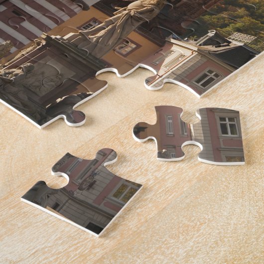 The Alte Brucke in Old Town, Heidelberg, Duitsland Legpuzzel (Zijkant)