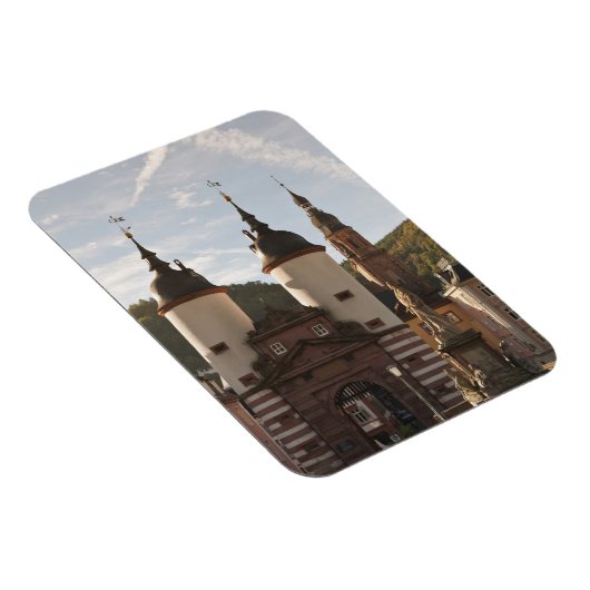 The Alte Brucke in Old Town, Heidelberg, Duitsland Magneet (Rechterzijde)