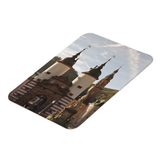 The Alte Brucke in Old Town, Heidelberg, Duitsland Magneet (Linkerzijde)