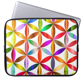 The Amazing Flower of Life on an Electronics Bag Laptop Sleeve