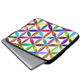 The Amazing Flower of Life on an Electronics Bag Laptop Sleeve (Voorkant onderkant)