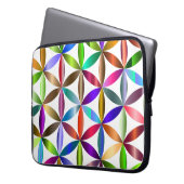The Amazing Flower of Life on an Electronics Bag Laptop Sleeve (Voorkant Links)