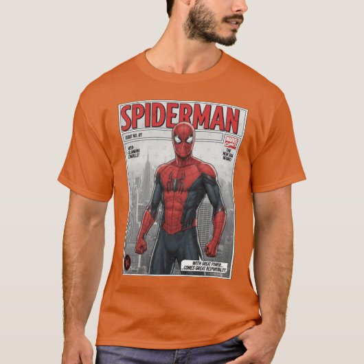 The Amazing SpiderMan Comic Bookribute Design fami T-shirt (Voorkant)