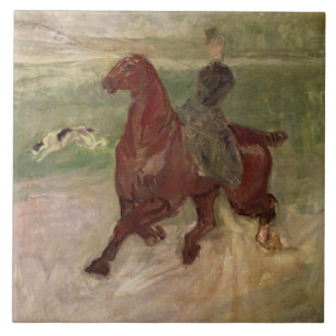 The Amazon, 1882 (olie op canvas) Tegeltje