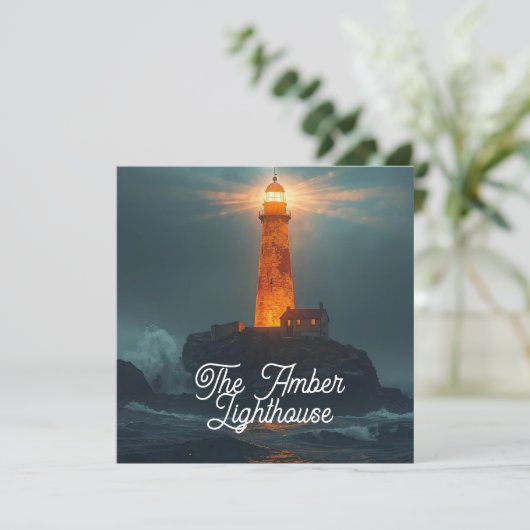 The Amber Lighthouse Card (Staand voorkant)
