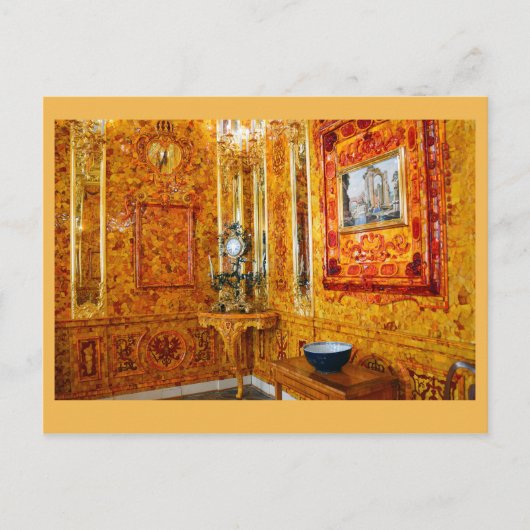 The Amber Room, Catherine Palace, Rusland Briefkaart (Voorkant)