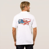 The America route 66 style for Mam Polo shirt (Achterkant volledig)
