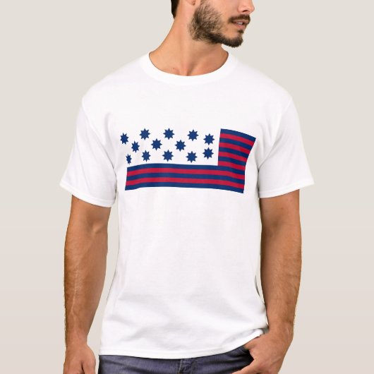 The American Battle of Guilford Courthouse Flag T-shirt (Voorkant)