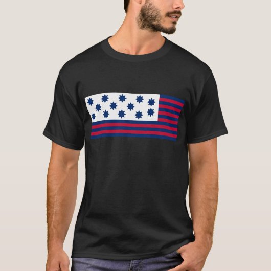 The American Battle of Guilford Courthouse Flag T-shirt (Voorkant)