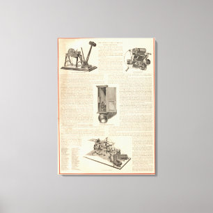 The American Fire Alarm and Police Telegraph Canvas Afdruk