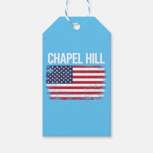 The American Flag Chapel Hill Cadeaulabel (Voorkant)
