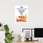 The American people bow to no King Poster (Thuiskantoor)