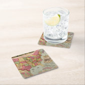 The American Union Railroad Map of the USA, 1872 Kartonnen Onderzetters (Insitu)