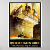 "The American Way to America" Poster (Voorkant)