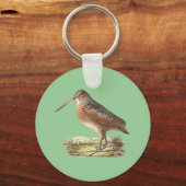 The American Woodcock (Rusticola minor) Sleutelhanger (Voorkant)