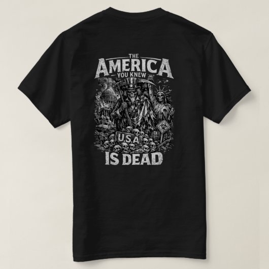 The Amerika dat je kende is dood T-shirt (Design achterkant)