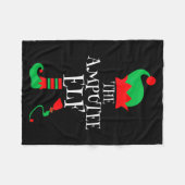 The Amputee Elf Christmas Funny Limb Surgery Joke  Fleece Deken (Voorkant (Horizontaal))
