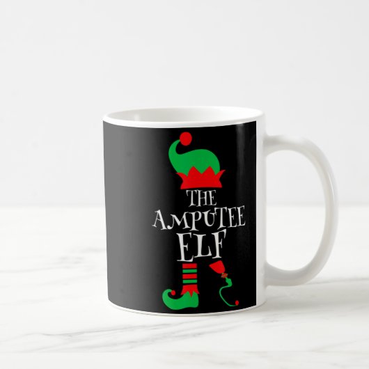 The Amputee Elf Christmas Funny Limb Surgery Joke  Koffiemok (Rechts)