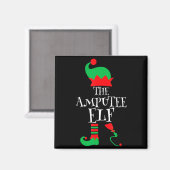 The Amputee Elf Christmas Funny Limb Surgery Joke  Magneet (Voorkant / Achterkant)