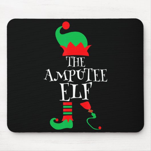 The Amputee Elf Christmas Funny Limb Surgery Joke  Muismat (Voorkant)