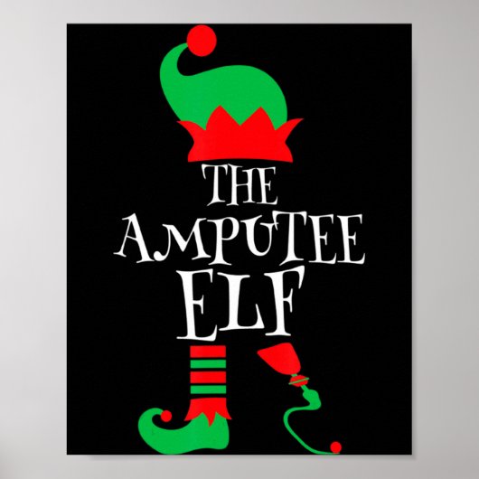 The Amputee Elf Christmas Funny Limb Surgery Joke  Poster (Voorkant)