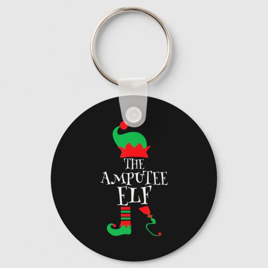 The Amputee Elf Christmas Funny Limb Surgery Joke Sleutelhanger (Voorkant)