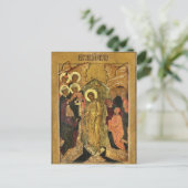 The Anastasis from a Festival Tier Orthodox Icon   Briefkaart (Staand voorkant)