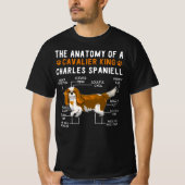 The Anatomy Of A Cavalier King Charles Spaniell T-shirt (Voorkant)