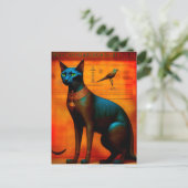 The Ancient Egyptian Cat Bastet Briefkaart (Staand voorkant)