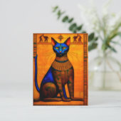 The Ancient Egyptian Cat Bastet Briefkaart (Staand voorkant)