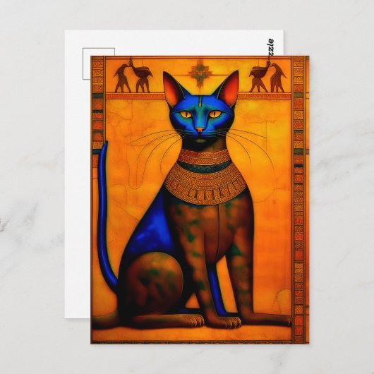 The Ancient Egyptian Cat Bastet Briefkaart (Voorkant / Achterkant)