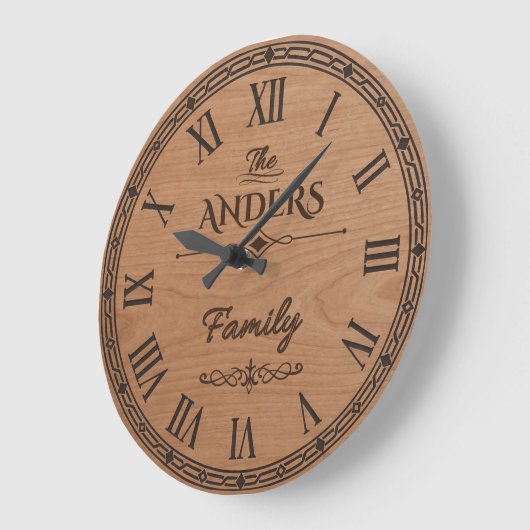 The ANDERS Family Wall Clock Grote Klok (Hoek)