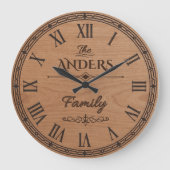 The ANDERS Family Wall Clock  Grote Klok (Voorkant)