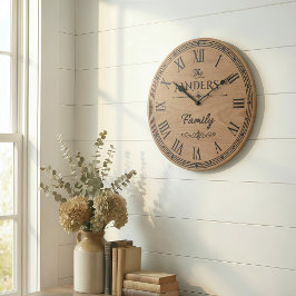 The ANDERS Family Wall Clock Grote Klok