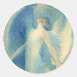 The Angel by William Baxter Closson Ronde Sticker