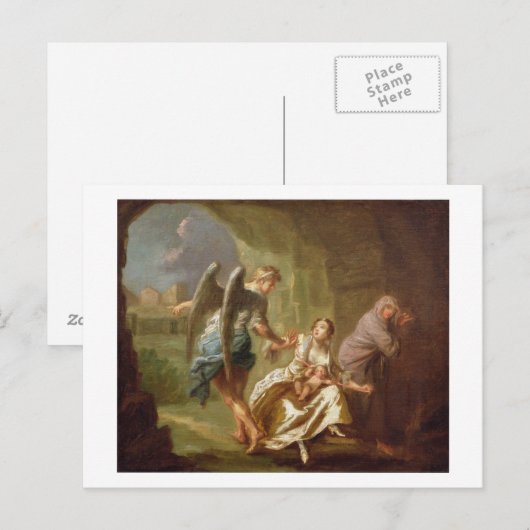The Angel of Mercy, c.1746 (olie op canvas) Briefkaart (Voorkant / Achterkant)