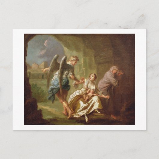 The Angel of Mercy, c.1746 (olie op canvas) Briefkaart (Voorkant)