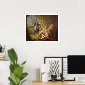 The Angel of Mercy, c.1746 (olie op canvas) Poster (Thuiskantoor)