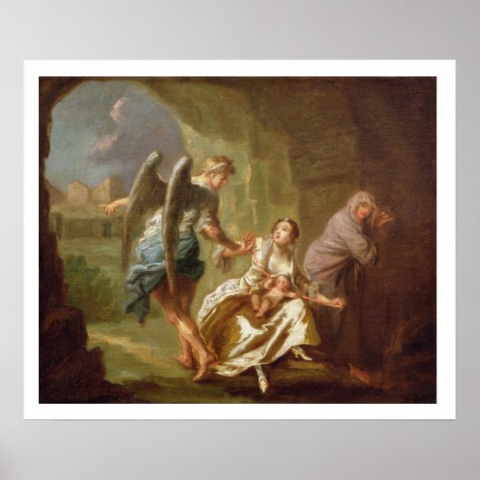 The Angel of Mercy, c.1746 (olie op canvas) Poster (Voorkant)