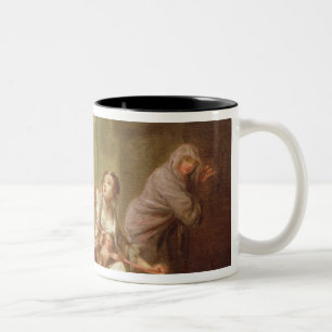 The Angel of Mercy, c.1746 (olie op canvas) Tweekleurige Koffiemok