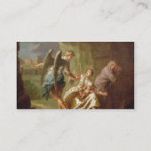 The Angel of Mercy, c.1746 (olie op canvas) Visitekaartje (Achterkant)