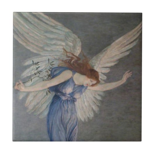 The Angel of Peace (door Walter Crane) Tegeltje (Voorkant)