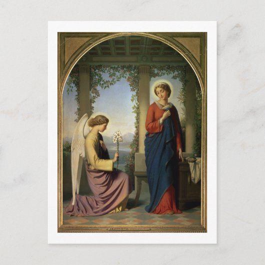 The Angelic Salutation, of The Annunciation, 1860 Briefkaart (Voorkant)