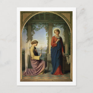 The Angelic Salutation, of The Annunciation, 1860 Briefkaart