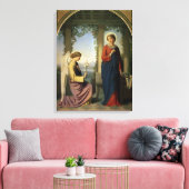 The Angelic Salutation, of The Annunciation, 1860 Canvas Afdruk (Insitu (Woonkamer))
