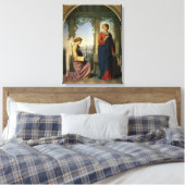 The Angelic Salutation, of The Annunciation, 1860 Canvas Afdruk (Insitu (Slaapkamer))
